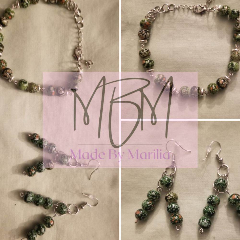 Handmade Bracelet and Earrings set